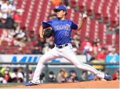 中日・大野、納得の４回無失点＝後輩との投げ合いに喜びも―プロ野球オープン戦