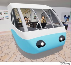 ディズニーリゾートライン、実際に運行していた&ldquo;モノレール車両&rdquo;展示