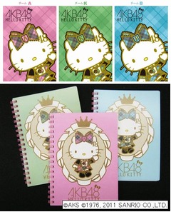 AKB48&times;ハローキティ展開開始、ステージ衣装イメージのデザイン。