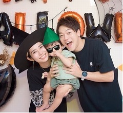 おばたのお兄さん、山崎夕貴アナ＆息子との&ldquo;ハロウィン家族ショット&rdquo;披露