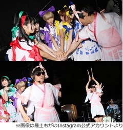 でんぱ組にバカリズム&ldquo;加入&rdquo;、塩辛ピンクとしてステージで和太鼓。