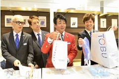 ウソが本当になったTUBE百貨店、店長の証&ldquo;赤ジャケ&rdquo;前田亘輝が接客。