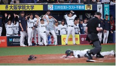敗れた日本代表ナイン　野球
