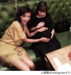 中山エミリ&ldquo;臨月&rdquo;のおなか、「ポンポコリン」田中律子が様子伝える。