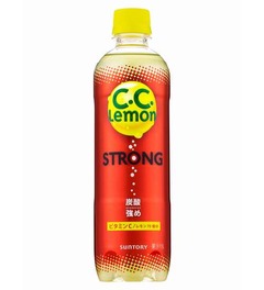ガス圧2倍の強炭酸C.C.レモン、レモン70個分のビタミンCも配合。