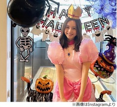 佐々木希の&ldquo;圧倒的お姫様感&rdquo;、ピーチ姫の仮装に「可愛すぎる」「本物でしょ」