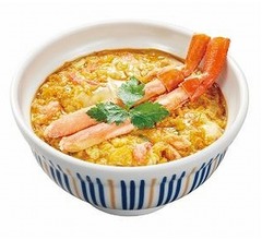 なか卯がカニ味噌も使用した「カニとじ丼」
