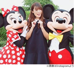 深田恭子、ミッキー＆ミニーに「やーん幸せ」