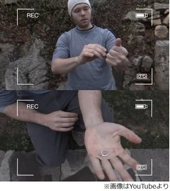 &ldquo;葉と土&rarr;婚約指輪&rdquo;マジック、マジシャンのプロポーズに彼女感動。