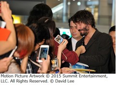 キアヌがわずか64日ぶりの来日、主演映画「ジョン・ウィック」PRで。