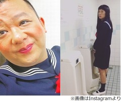 TKO木本がセーラー服で立ち小便、木下もインスタで強烈な女装披露。