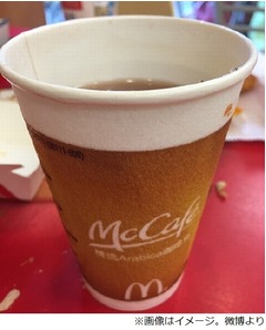 中国のマックで消毒液入り飲料、店員がお湯と勘違いして客に提供。