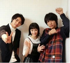 仲良し美男美女、広瀬すず＆山崎賢人＆中川大志
