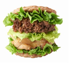 モスが肉で肉挟んだ「にくにくにくバーガー」