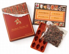 豆から作る手作りチョコキット、生のカカオ豆を洗うところから開始。