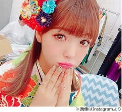 着物にこるんに絶賛「ちょー似合う」