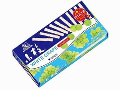 「小枝」史上初のパチパチ食感、白ぶどうにスパークリングチップ配合。