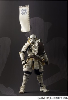 和の太鼓役ストームトルーパー、バチやほら貝＆旗付属のフィギュア。