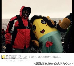 ふなっしーが南極大陸に上陸、「ペ、ペ、ペンギンだぁぁぁ！」と興奮。