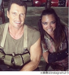 加賀美セイラがドルフ・ラングレンとツーショット、新作映画で共演。