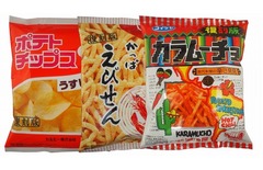 「ポテトチップス」「かっぱえびせん」「カラムーチョ」に復刻版。