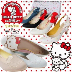 キュートなキティのパンプス、脱いでも可愛い誕生40周年記念デザイン。