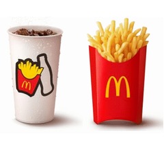 マクドナルドに大容量の「グランドコーク」「グランドフライ」が登場