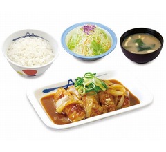 松屋「鶏のバター醤油炒め定食」が復活