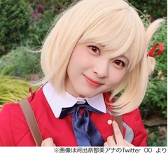 日テレ河出奈都美アナ&ldquo;リコリコの千束&rdquo;姿に絶賛「かわいい&hellip;」