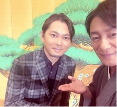 片岡愛之助「久しぶりに翼君と会えて楽しかった」今井翼と2ショット