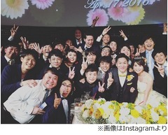 がん告白のはんにゃ川島が挙式、「奥さんめっちゃ可愛い」の声も。