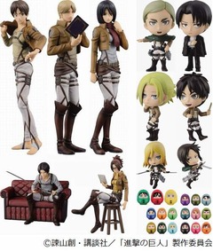 進撃フィギュア多数の一番くじ、12等級全43種の豪華ラインアップ。