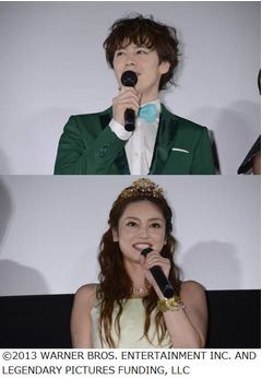 緑すぎる衣装にウエンツ笑う、「ジャックと天空の巨人」爆笑イベント。