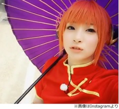 足立梨花「銀魂」神楽コスプレに反響