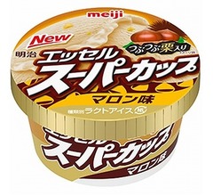 つぶつぶ栗入りの「スーパーカップ マロン味」