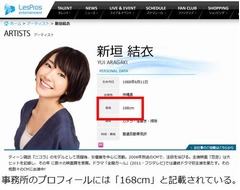 新垣結衣が身長伸び続け悩む「去年、一昨年と1センチずつ伸びた」。