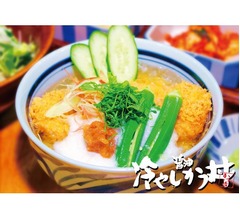 クラッシュ氷でキンキン「冷やしかつ丼」
