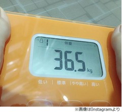 元NMBりぽぽ「小学生ぶり」体重36.5kgに心配の声