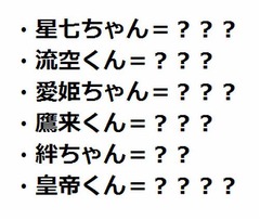 スマスマの今どきネームに反響、「星七」「流空」「絆」なんて読む？
