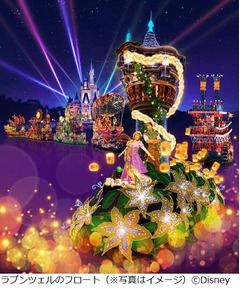 TDL光のパレードリニューアル、ラプンツェルの新規フロートも登場。