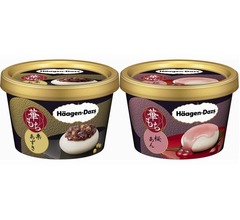 ハーゲン&ldquo;華もち&rdquo;が進化「栗あずき」「桜あん」