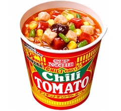 「カップヌードル チリトマト」の辛さ18倍に