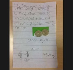 Xmas飾り壊した5歳からの手紙、正直な&ldquo;ごめんなさい&rdquo;に感動の声。