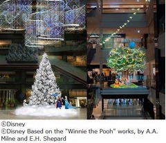 アナ雪＆プーさんのXmasツリー、グランフロント大阪がディズニー一色に。