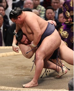 支度部屋＝大相撲春場所