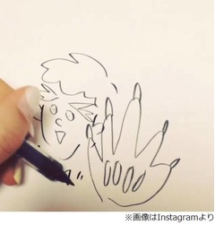 吉木りさの&ldquo;ゆる&rdquo;ぬ〜べ〜、鼻歌まじりにスラスラ描く動画を公開。