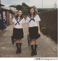 安田美沙子のセーラー服姿に絶賛「まだまだいけますね！」「可愛い！」。