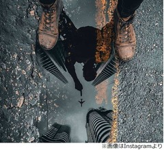 &ldquo;巨人が飛行機をちょん&rdquo;幻想的な写真に反響