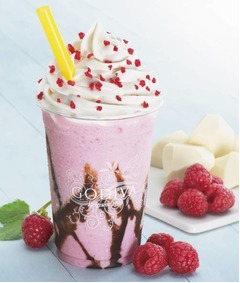 GODIVAショコリキサーに新味、ホワイトチョコの甘みとラズベリーの酸味。