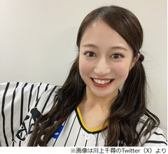 川上千尋、&ldquo;生まれて初めて&rdquo;の阪神日本一に「めっちゃウキウキ」